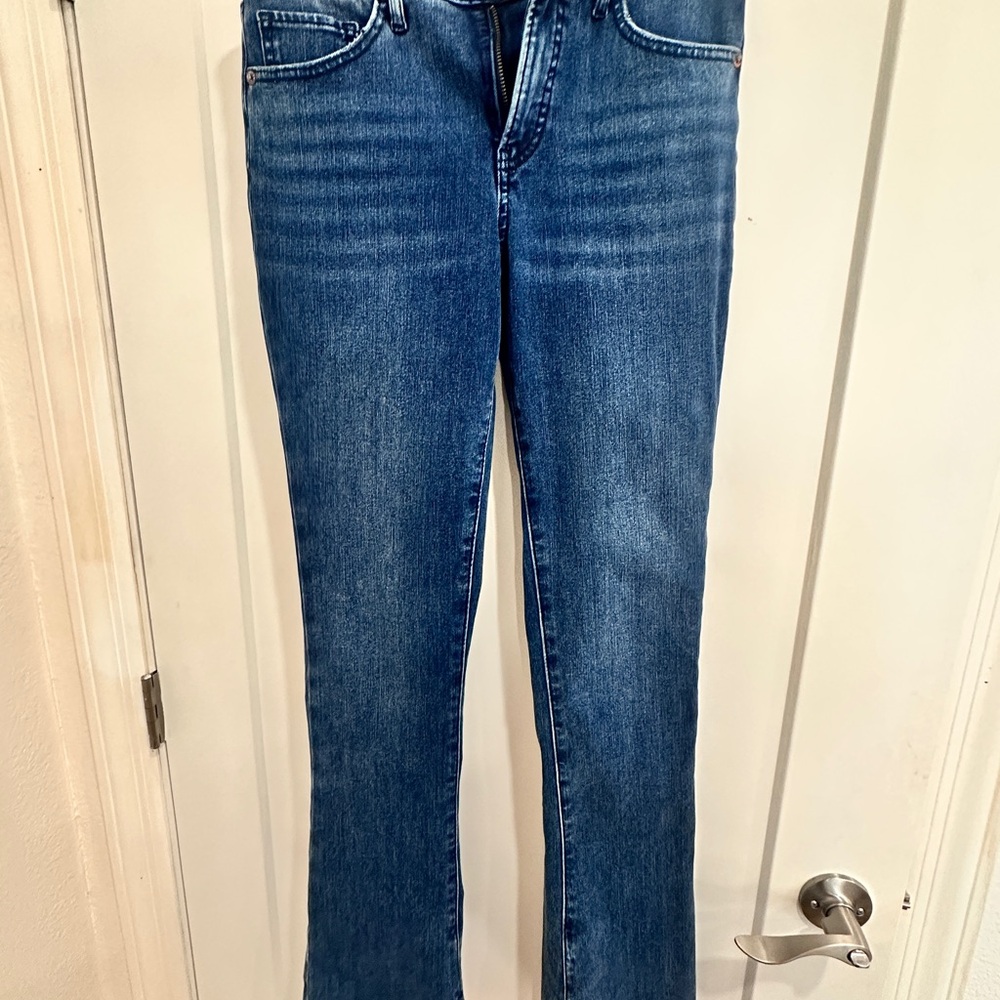 Express Blue Straight Leg Jeans
